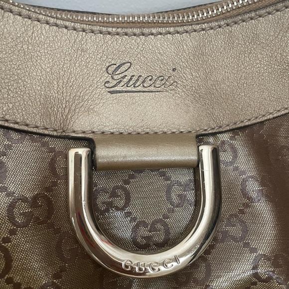 Gucci GG D Ring hobo canvas - Picture 7 of 9